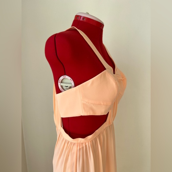 BCBGeneration Peach Cutout Dress - Picture 6 of 14